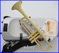 WEIBSTER WTR-530 Brushed Trumpet Horn Saturn Water key Hard Case FREE SHIPPING