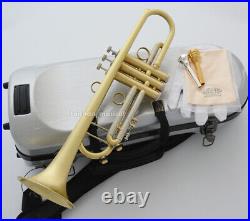 WEIBSTER WTR-530 Brushed Trumpet Horn Saturn Water key Hard Case FREE SHIPPING