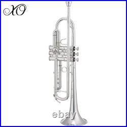 XO 1600IS Professional Key of Bb Silver Plated Trumpet With Case And Mouthpiece