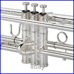 XO 1602RS-R Professional Key of Bb Silver Plated Trumpet With Case, Mouthpiece