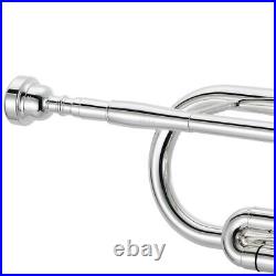 XO 1604RS Professional Key of Bb Silver Plated Large Bore Trumpet With Case