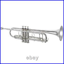 XO 1604RS Professional Key of Bb Silver Plated Large Bore Trumpet With Case