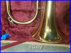 XO 1646RL Trigger Flugelhorn-Near Perfect, Rose Brass Bell, Tweed Case, Nice