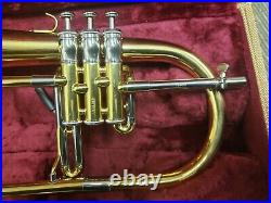 XO 1646RL Trigger Flugelhorn-Near Perfect, Rose Brass Bell, Tweed Case, Nice