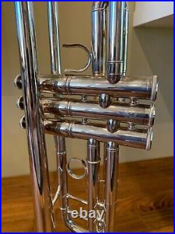 YAMAHA YTR6335HS Professional Trumpet Silver Japan w Yamaha Case Mouthpiece PLUS