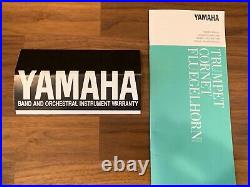 YAMAHA YTR6335HS Professional Trumpet Silver Japan w Yamaha Case Mouthpiece PLUS