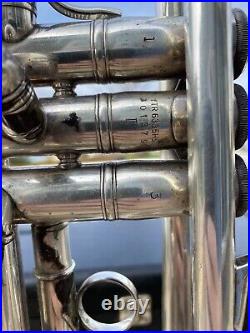 Yamaha YTR 6335 HS II Silver Professional Trumpet Japan With Case NICE