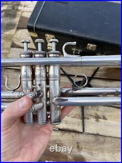 Yamaha YTR 6335 HS II Silver Professional Trumpet Japan With Case NICE